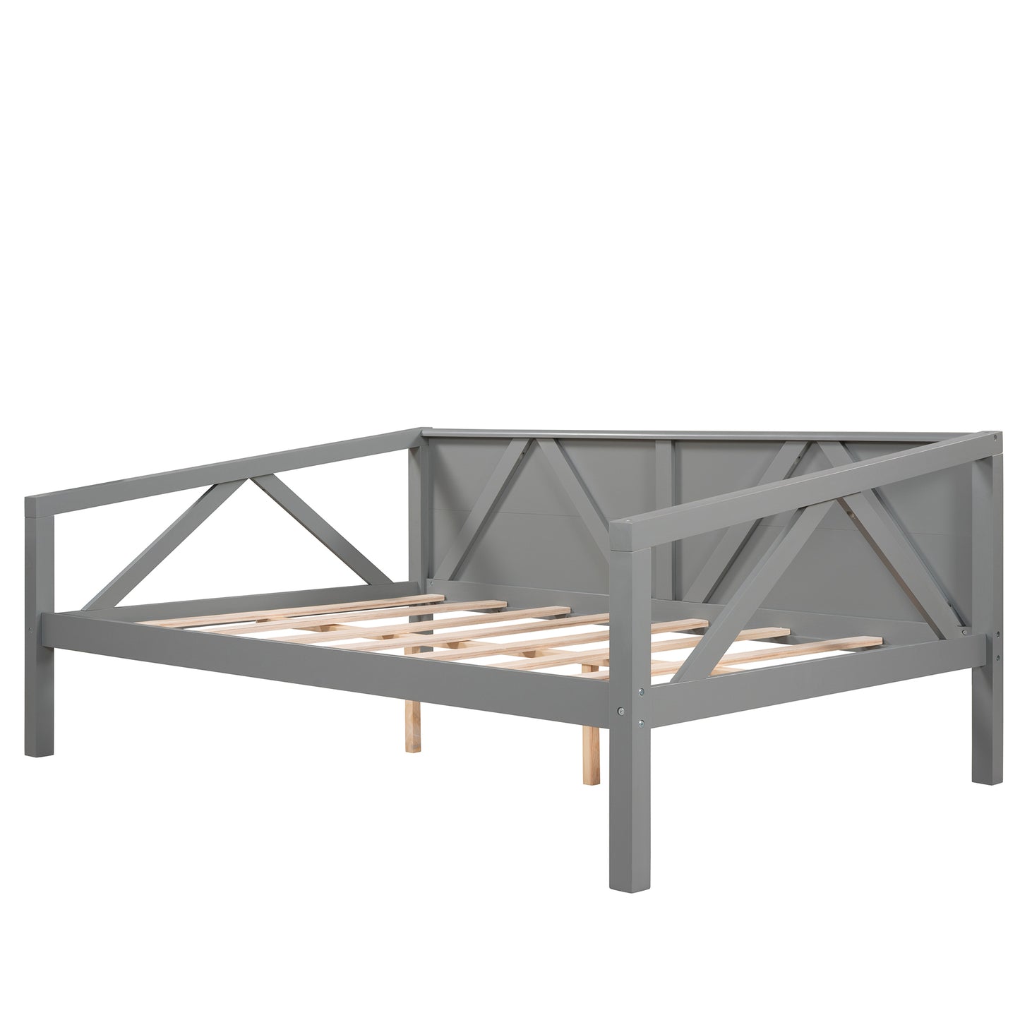 Full size Daybed, Wood Slat Support, Gray