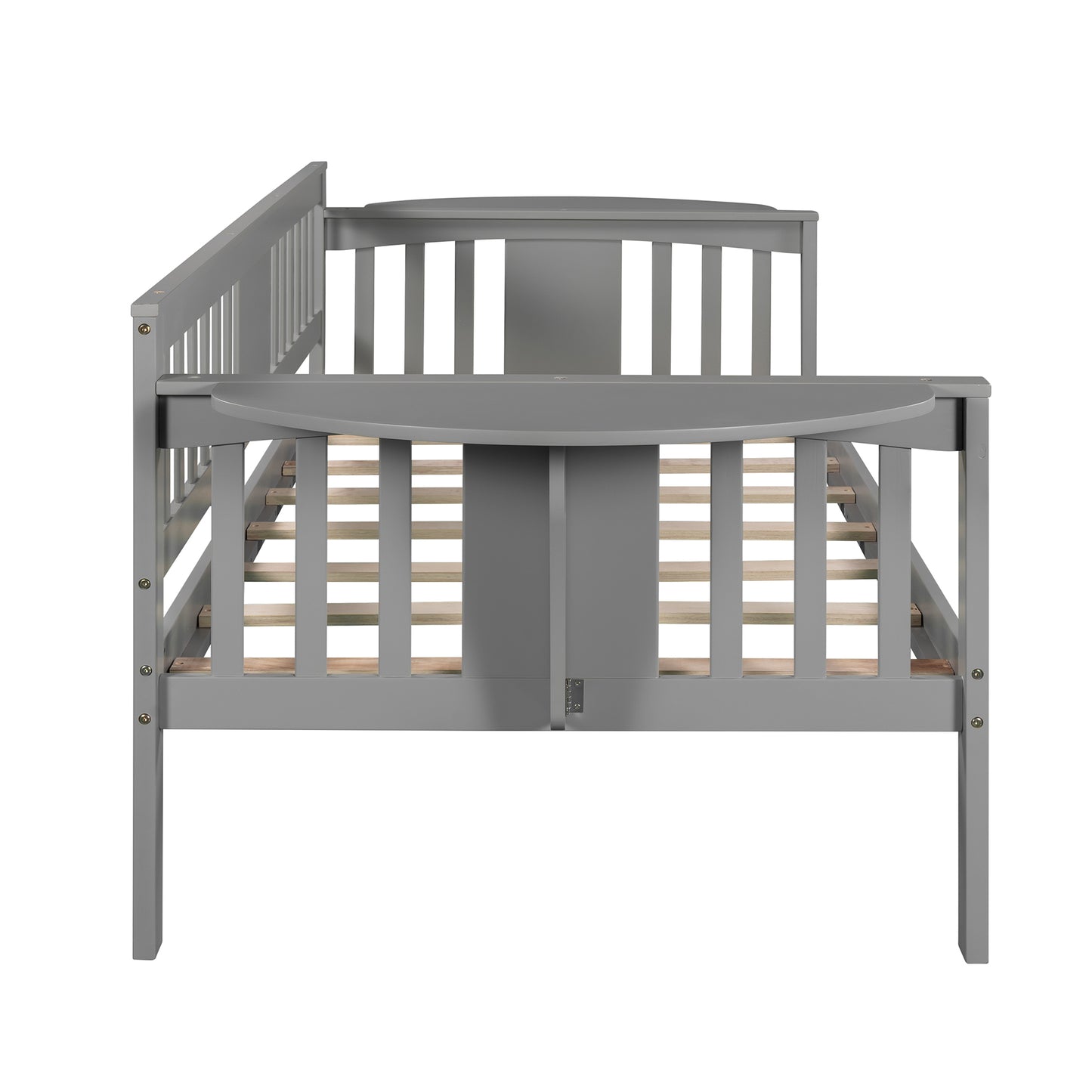 Twin size Daybed, Wood Slat Support, Gray