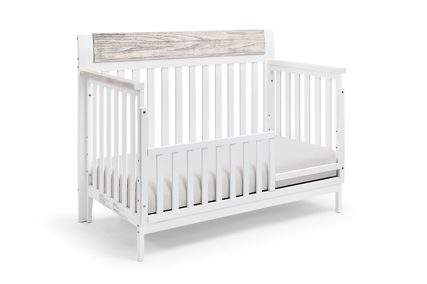Hayes 4-in-1 Convertible Crib White/Natural