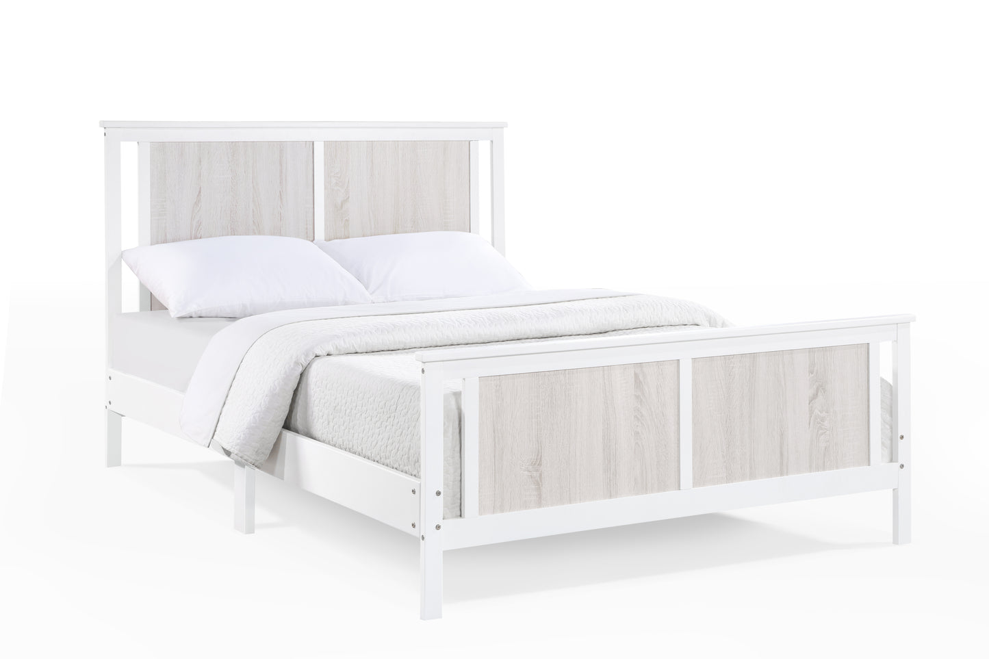 Full Bed White/Rockport Gray