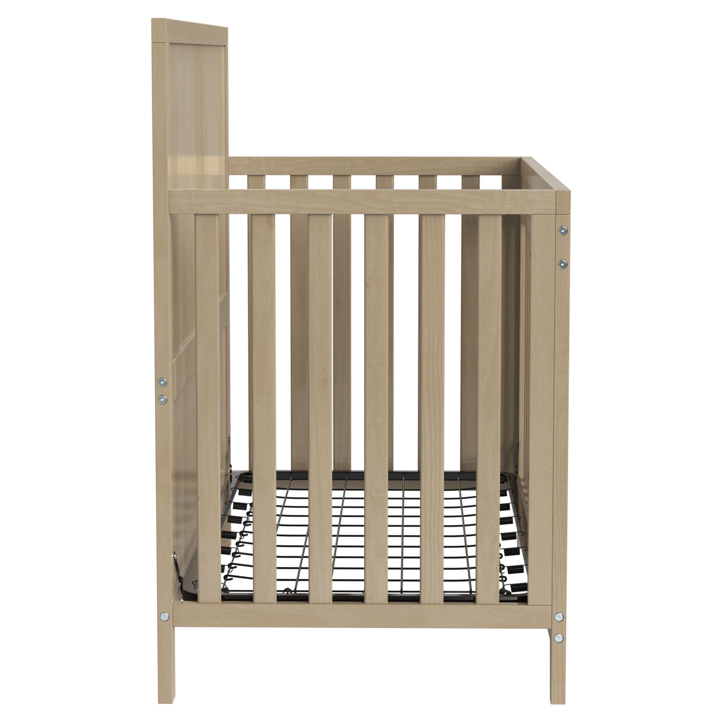 Certified Baby Safe Crib, Pine Solid Wood, Non-Toxic Finish, Hazel Wood