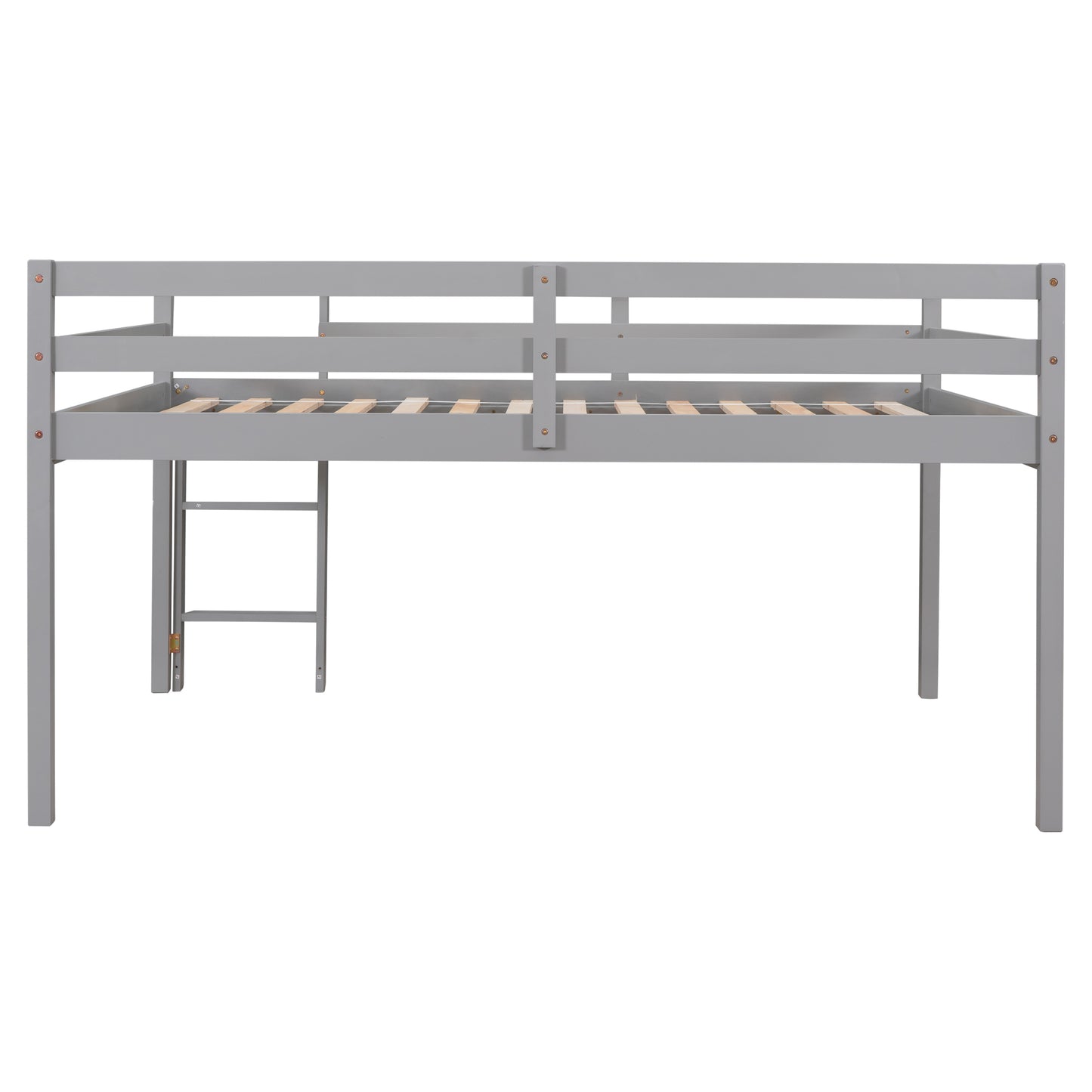 Full Loft Bed,Grey
