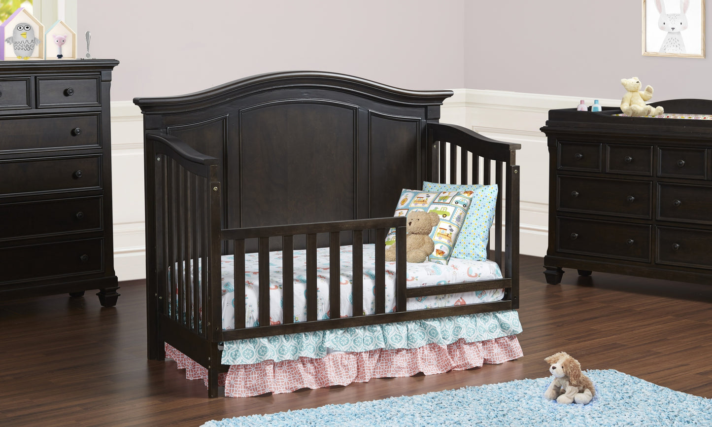 Glendale 4-in-1 Convertible Crib Charcoal Brown