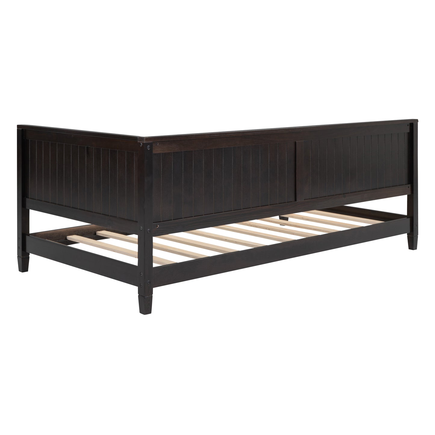 Twin Size Wood Daybed/Sofa Bed, Espresso