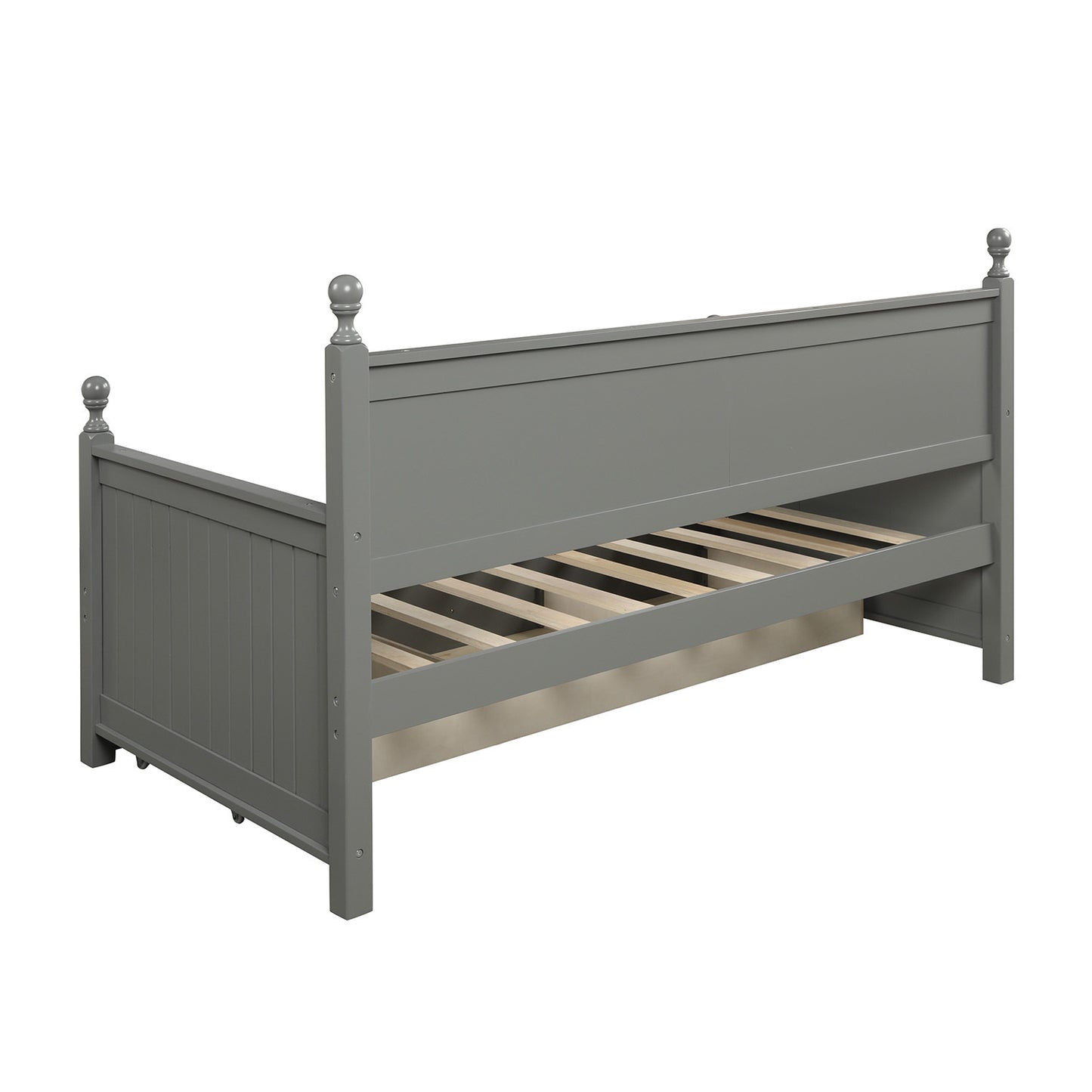 Wood Daybed with Three Drawers ,Twin Size Daybed,No Box Spring Needed ,Gray