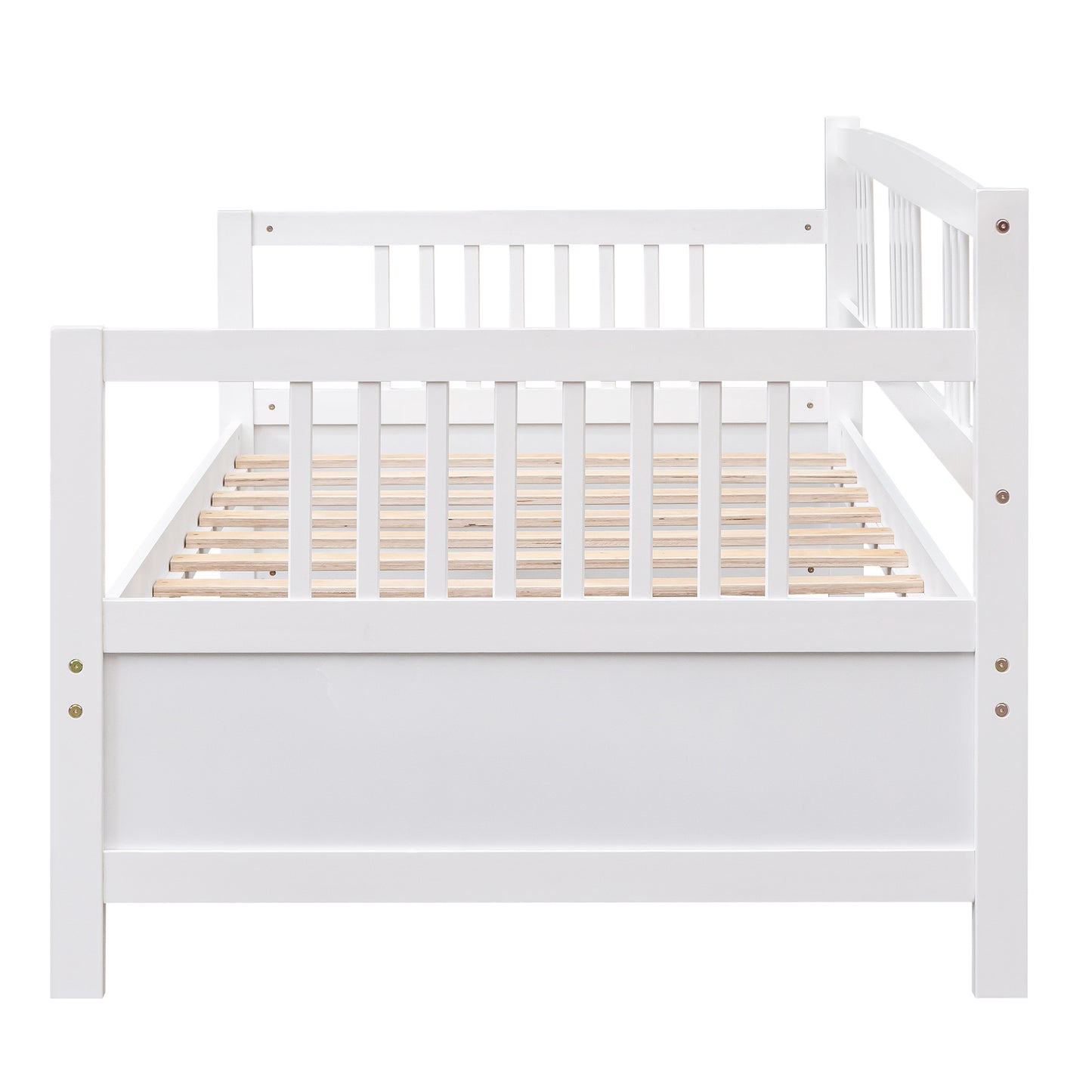 Modern Solid Wood Daybed, Multifunctional, Twin Size, White (Previous SKU: WF191899AAK)
