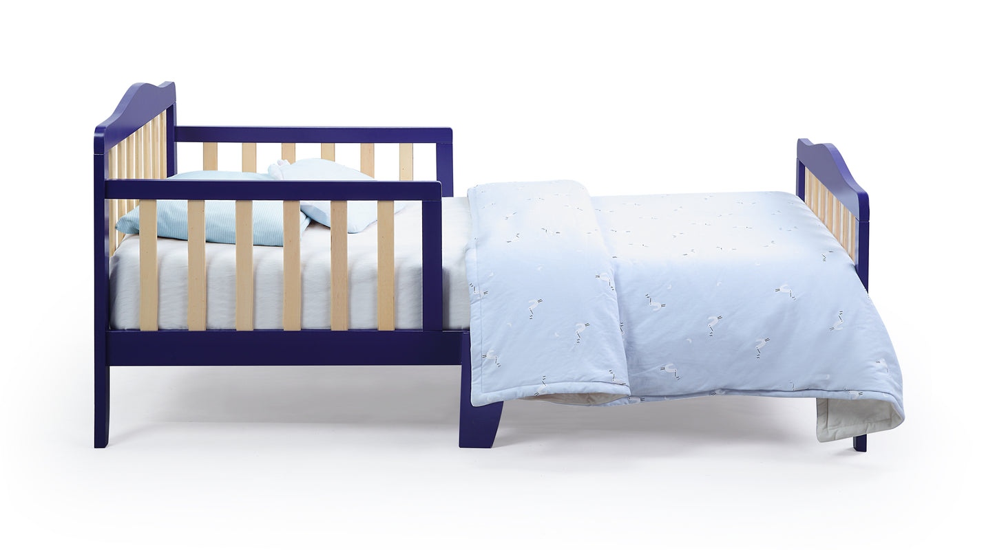 Twain Toddler Bed Blue/Natural
