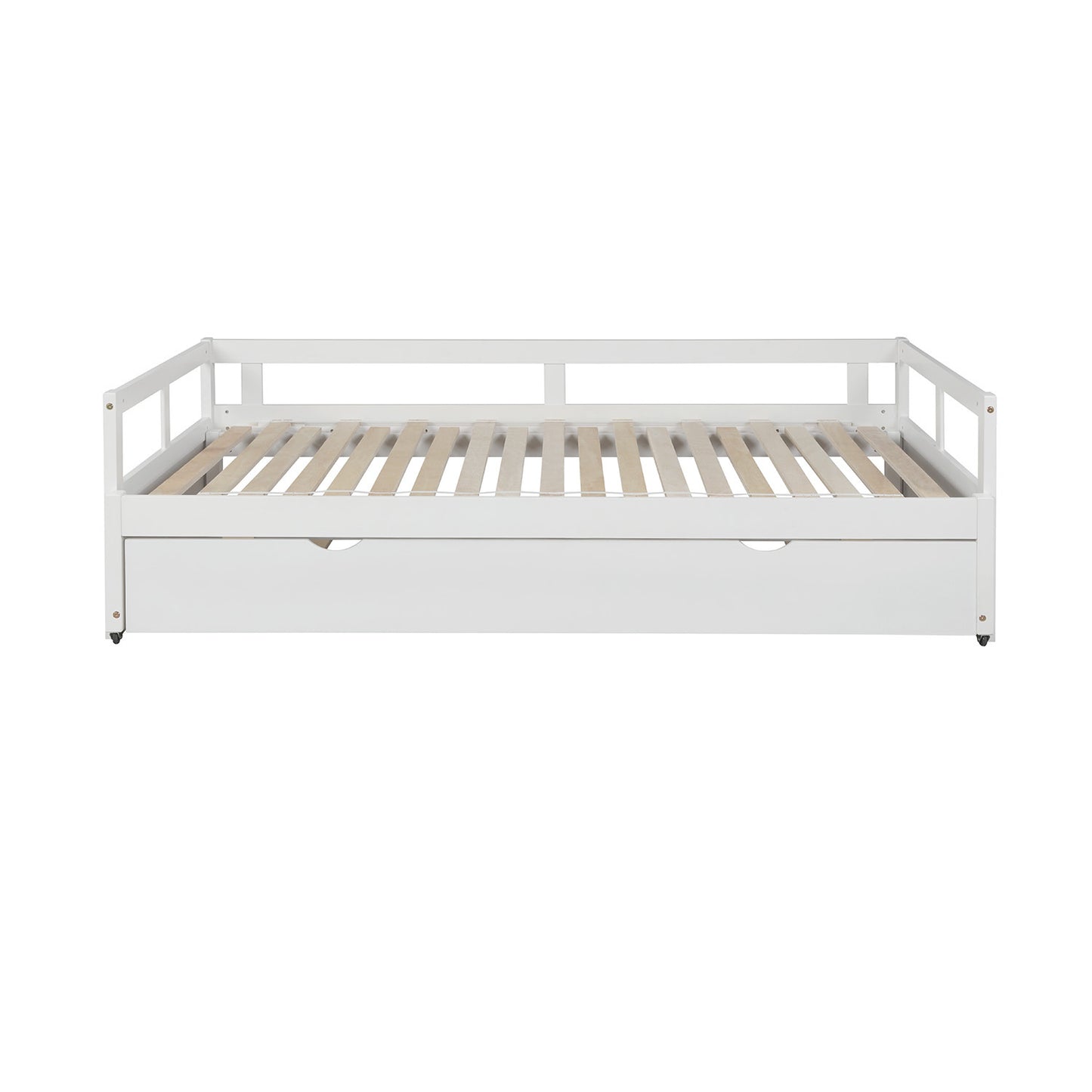 Extending Daybed with Trundle, Wooden Daybed with Trundle, White