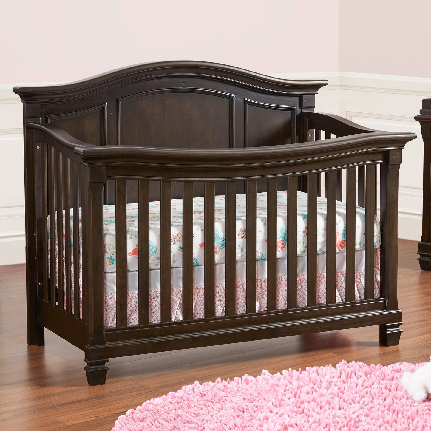 Glendale 4-in-1 Convertible Crib Charcoal Brown