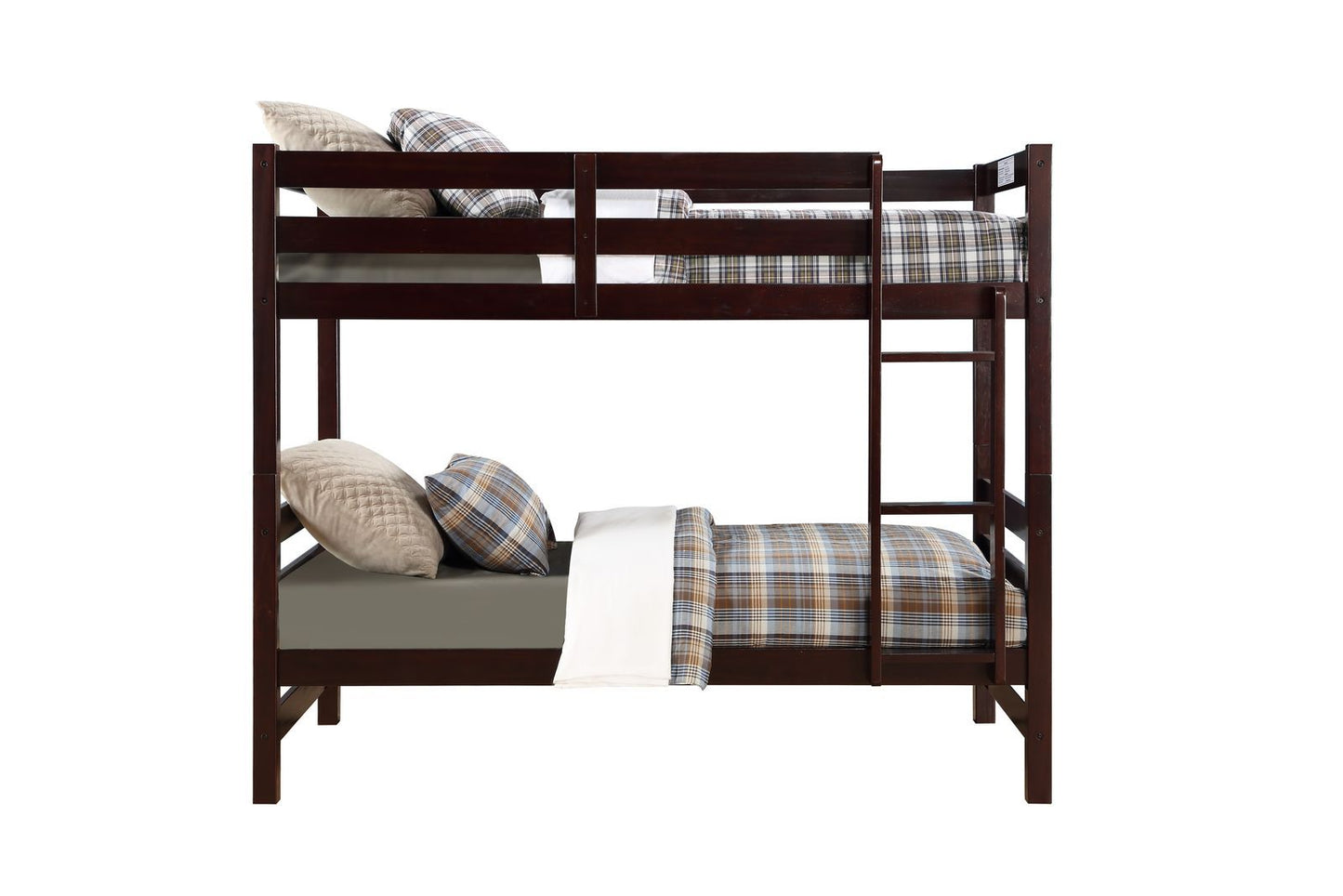 Twin over Twin Espresso Wood ACME Ronnie Bunk Bed-Bunk Bed-HomeDaybed