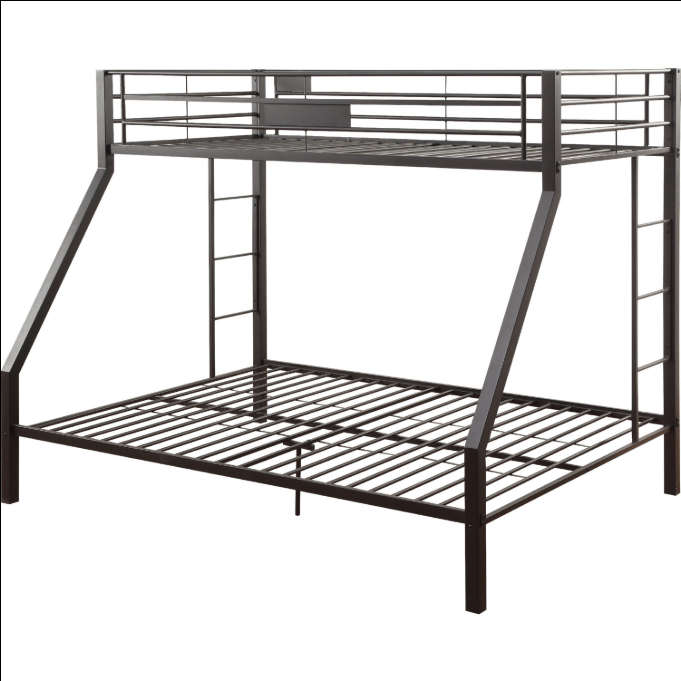 Twin XL over Queen Sandy Black ACME Limbra Bunk Bed-Bunk Bed-HomeDaybed
